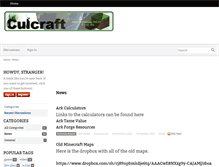 Tablet Screenshot of culcraft.com